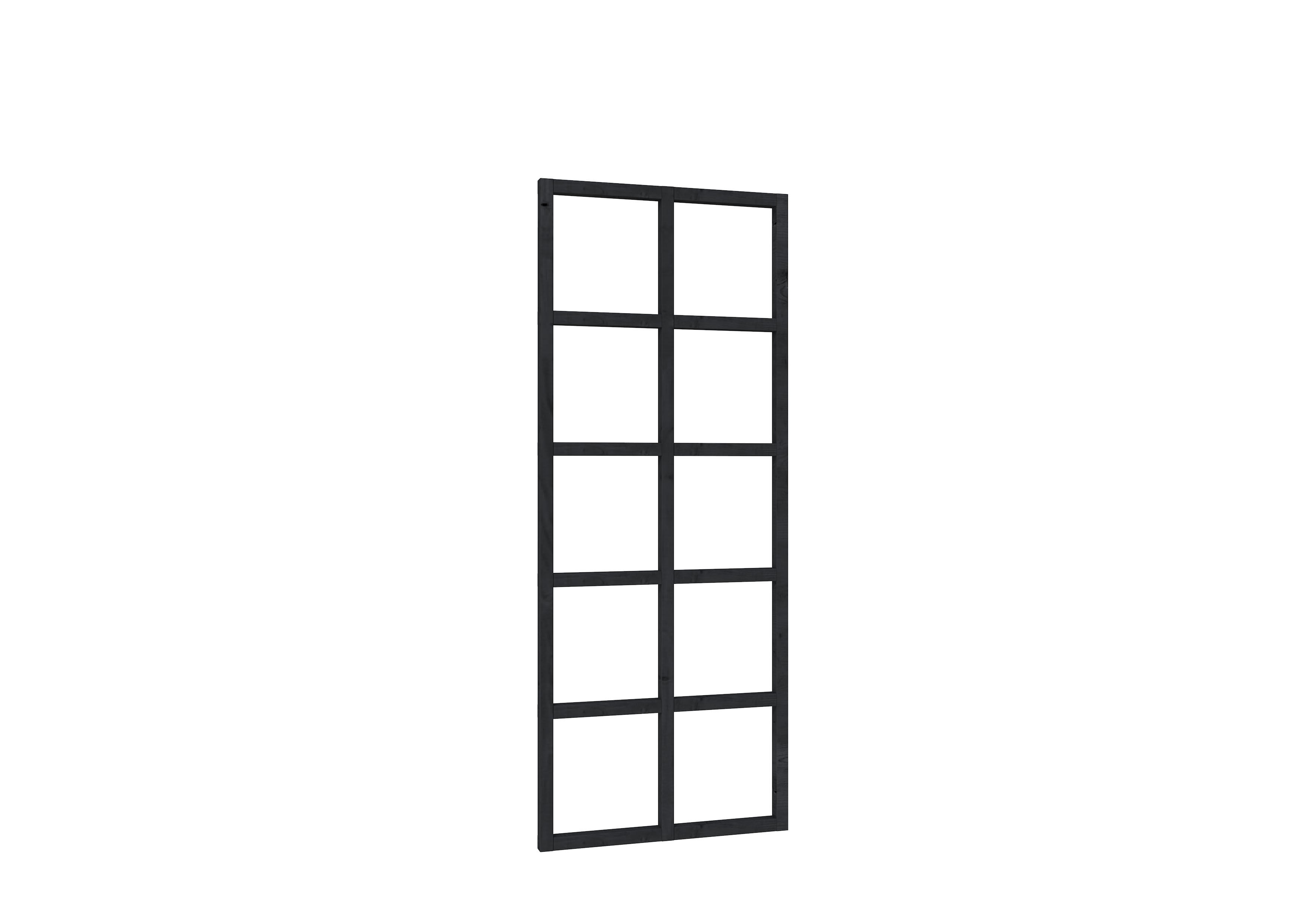 Trellis t.b.v. Douglasvision buitenverblijf Comfort, 89x224cm, zwart geïmpregneerd (1046357)
