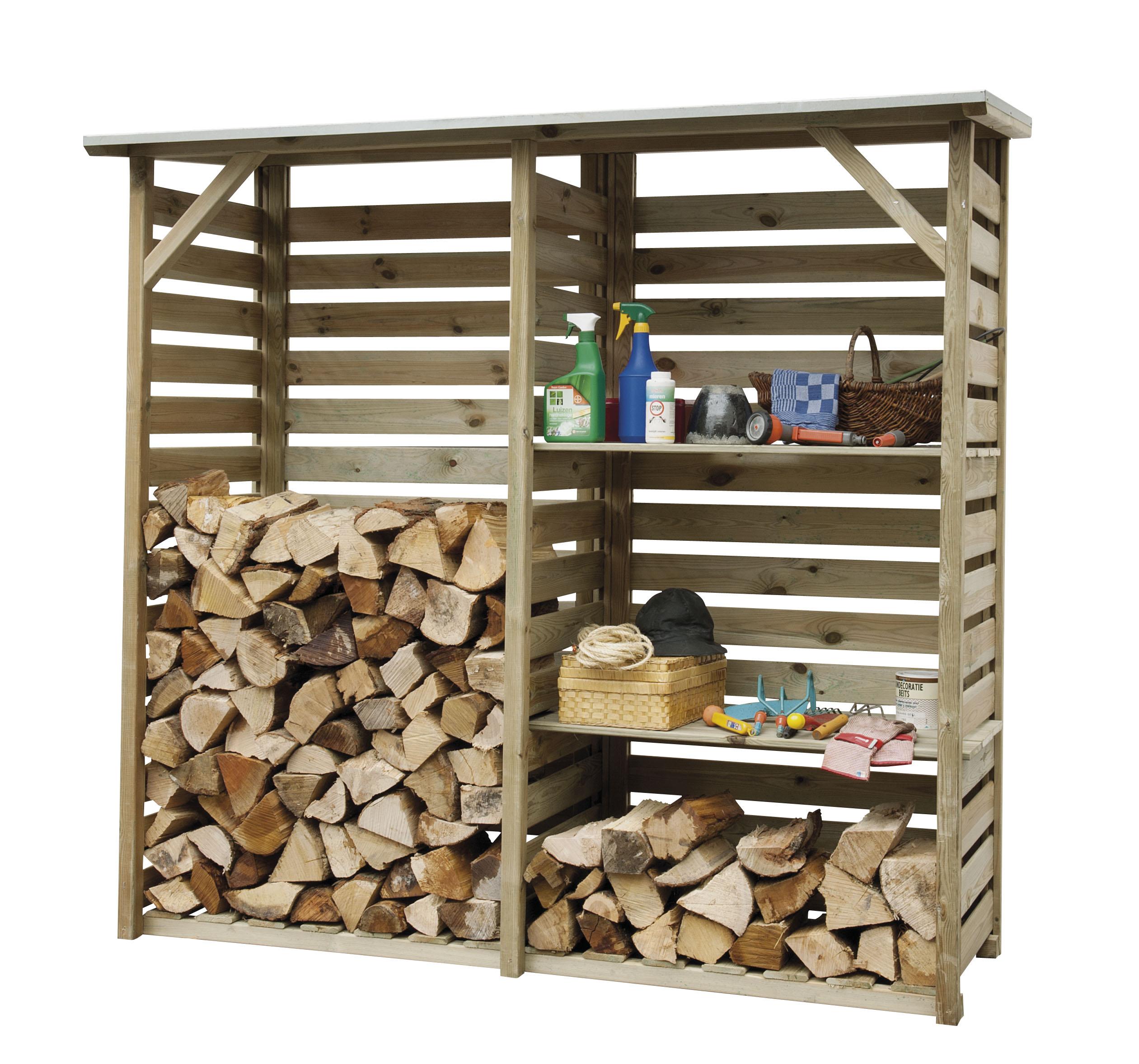 Haardhoutberging Twin 176x190x60cm (1063060)