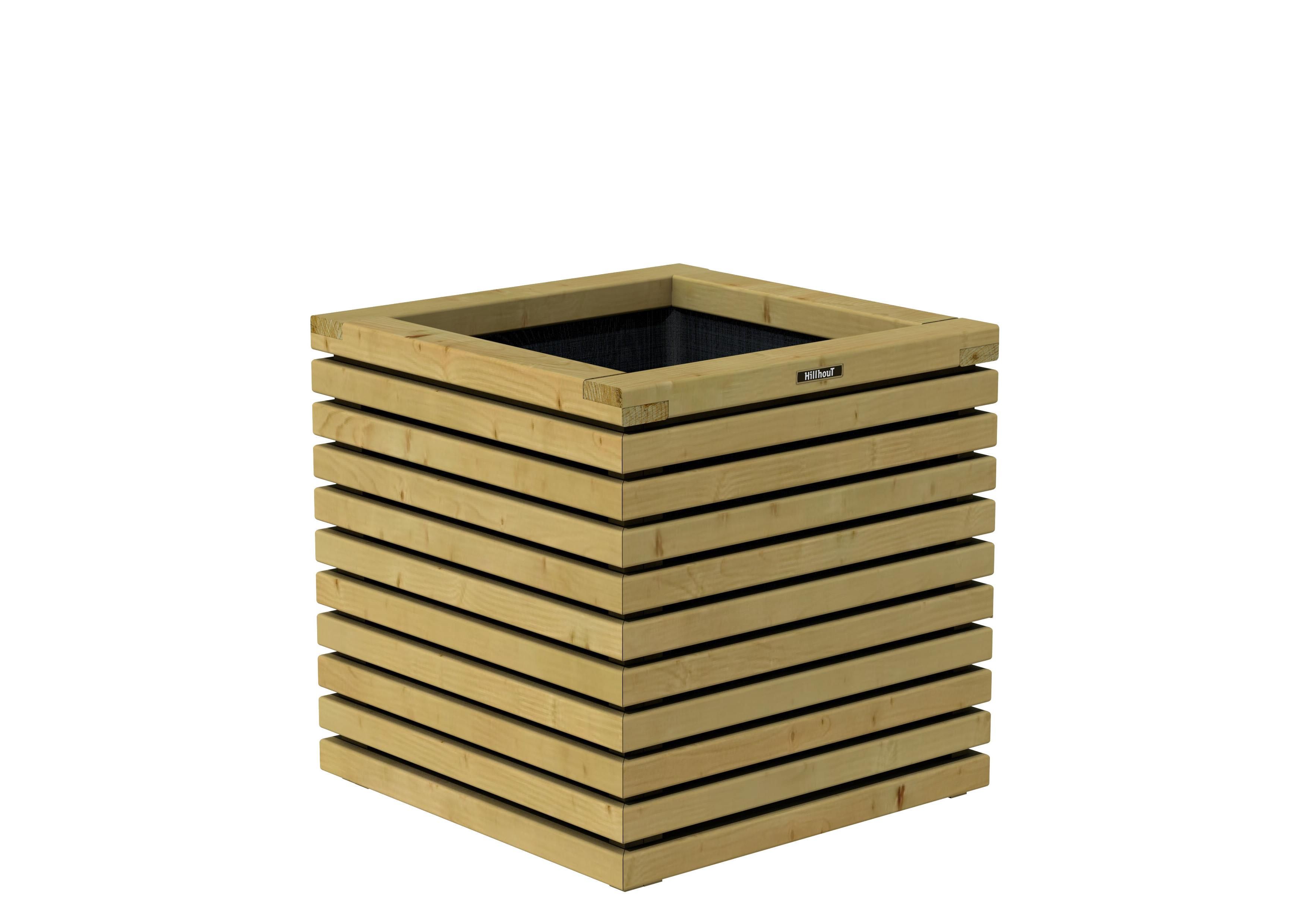 Elan Bloembak, 60x60x60cm groen geïmpregneerd (1063080)
