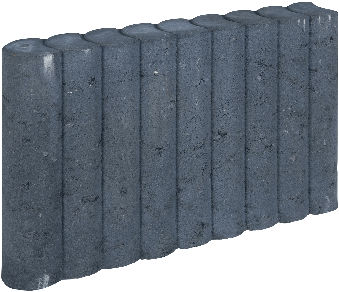 Rondo Palissadeband 8x35x50cm Zwart