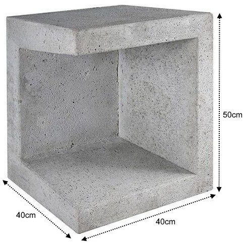 U-Element Hoek 40x40x50cm Grijs
