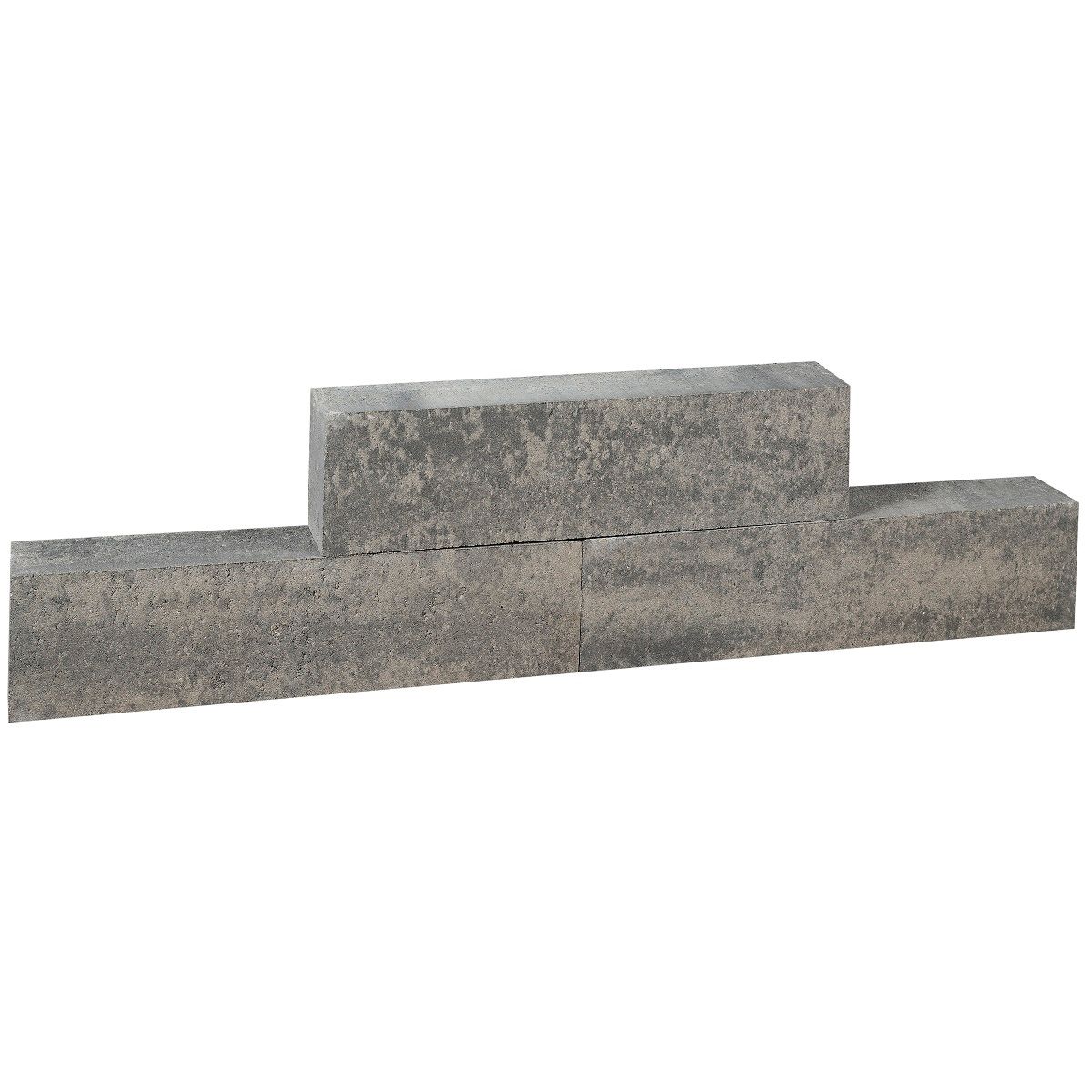 Forto Walling 60x10x10cm Grijs/Zwart