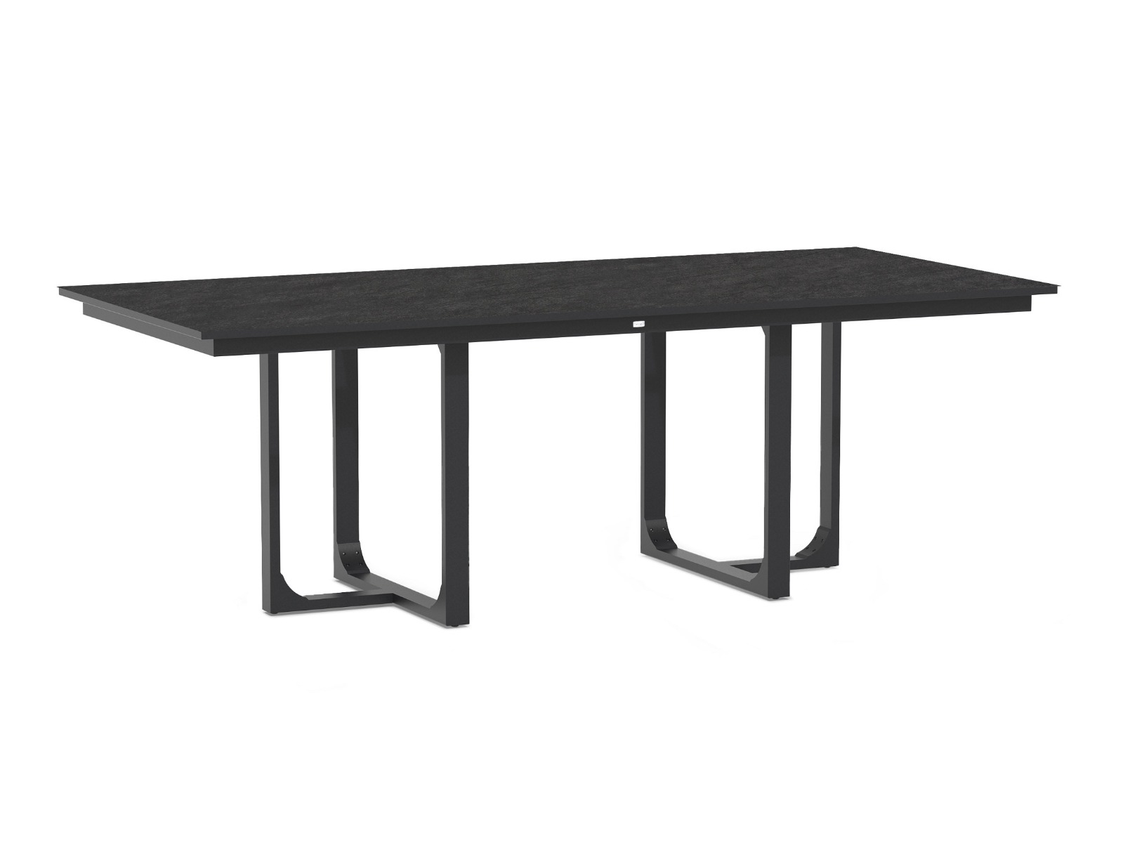 Nida Alu Dining Table Dekton Bromo Charcoal 220x100cm