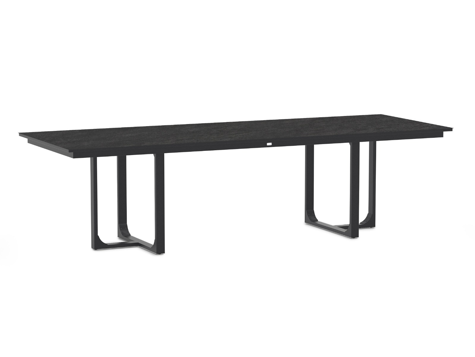 Nida Alu Dining Table Dekton Bromo Charcoal 280x100cm