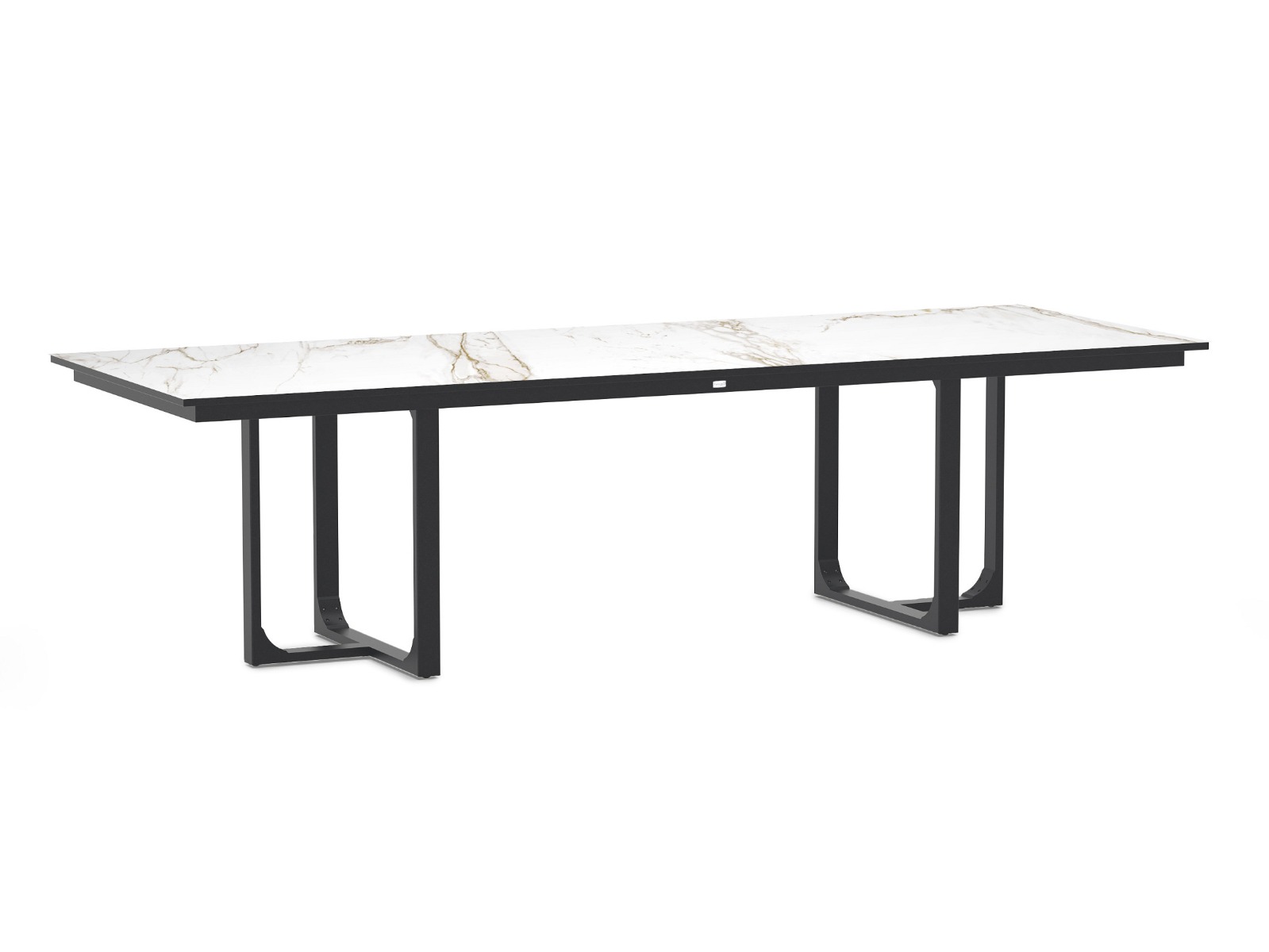 Nida Alu Dining Table Dekton Entzo Charcoal 280x100cm