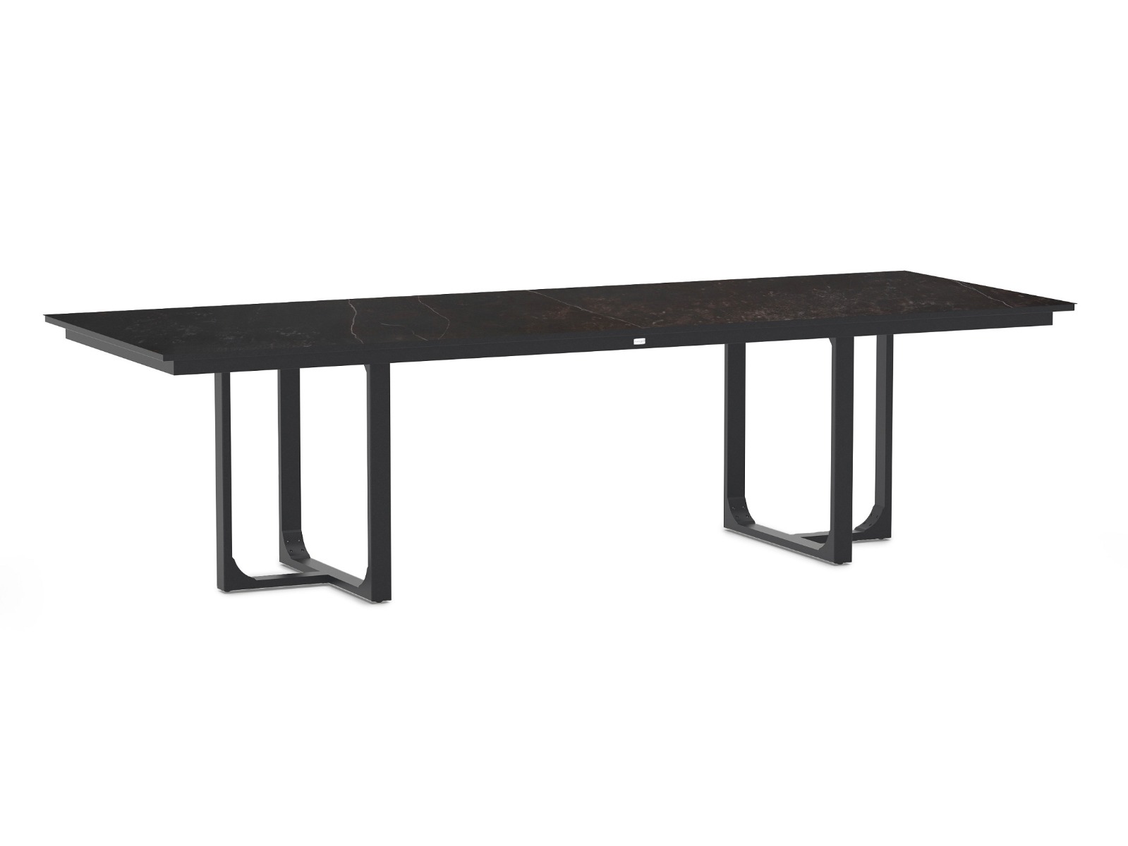 Nida Alu Dining Table Dekton Kelya Charcoal 280x100cm