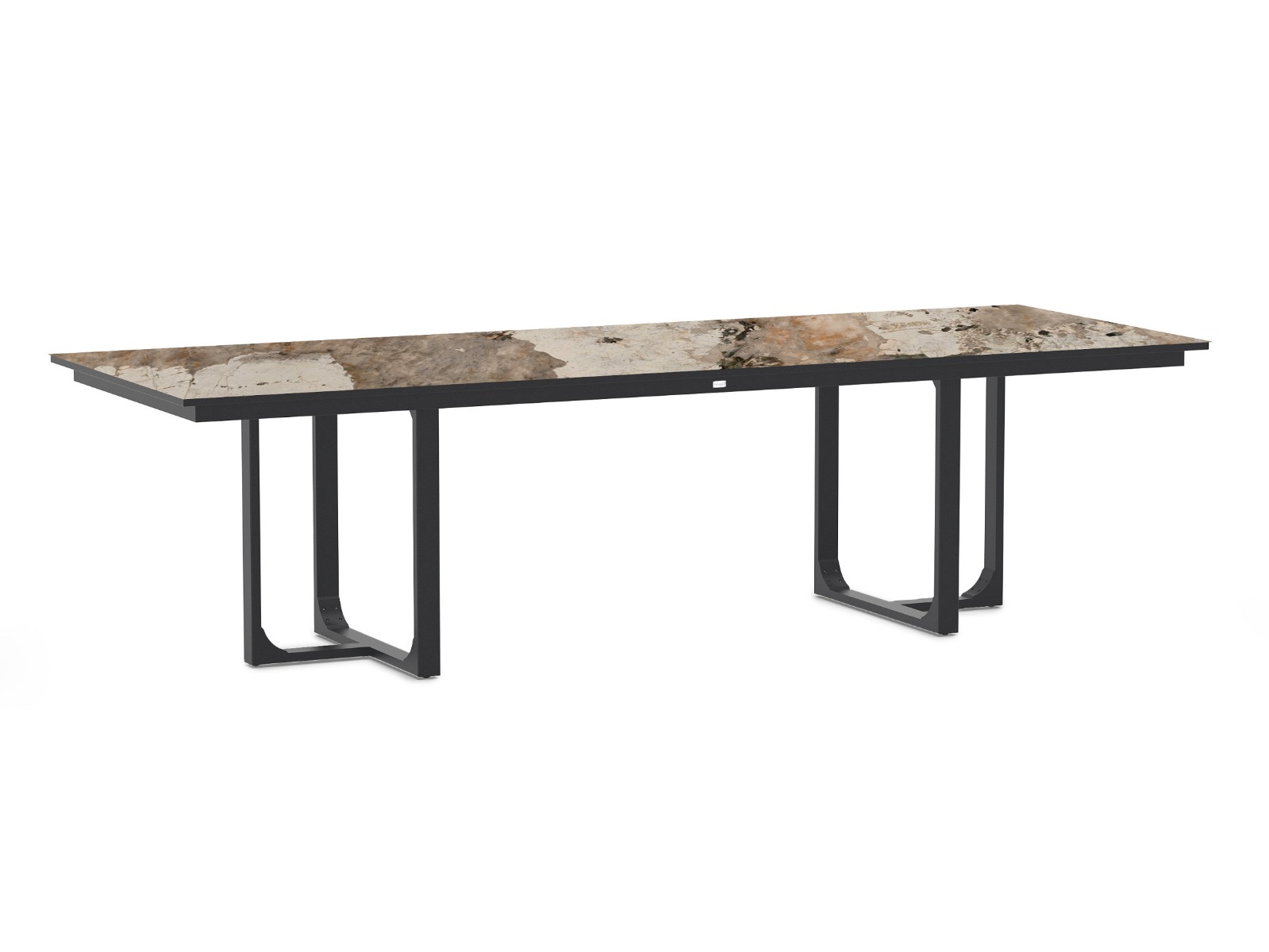 Nida Alu Dining Table Dekton Khalo Charcoal 280x100cm