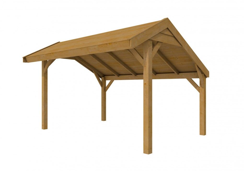 Douglasvision Kapschuur Comfort 400x250cm, groen geïmpregneerd