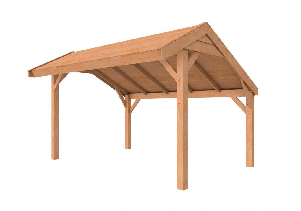 Douglasvision Kapschuur Comfort 400x250cm, kleurloos geïmpregneerd