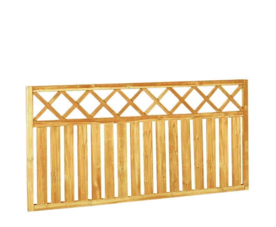 Rechthek met trellis 180x90cm (W01005)