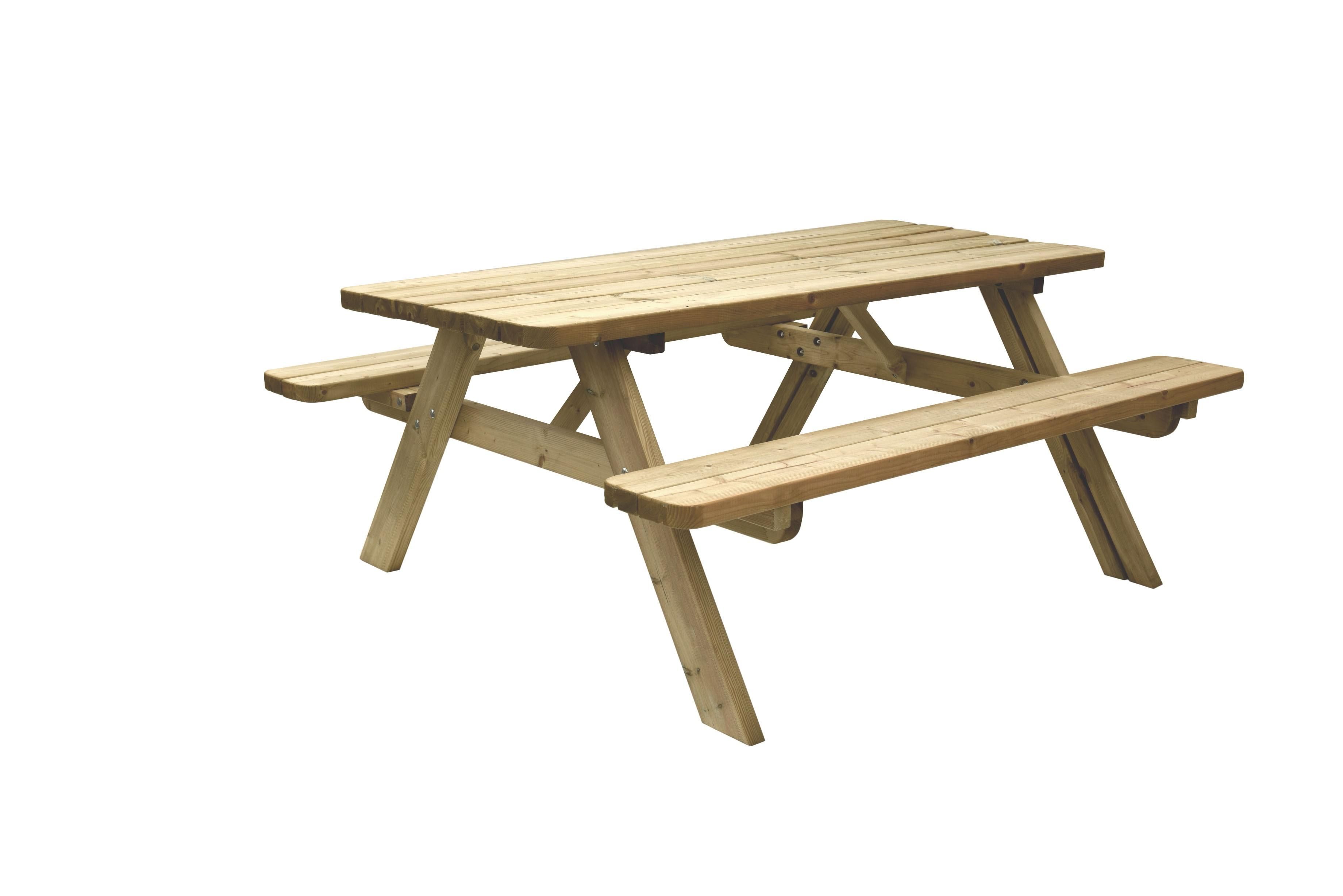 Picknicktafel Easy, 42mm dik, bladmaat 180x70cm (W11010)