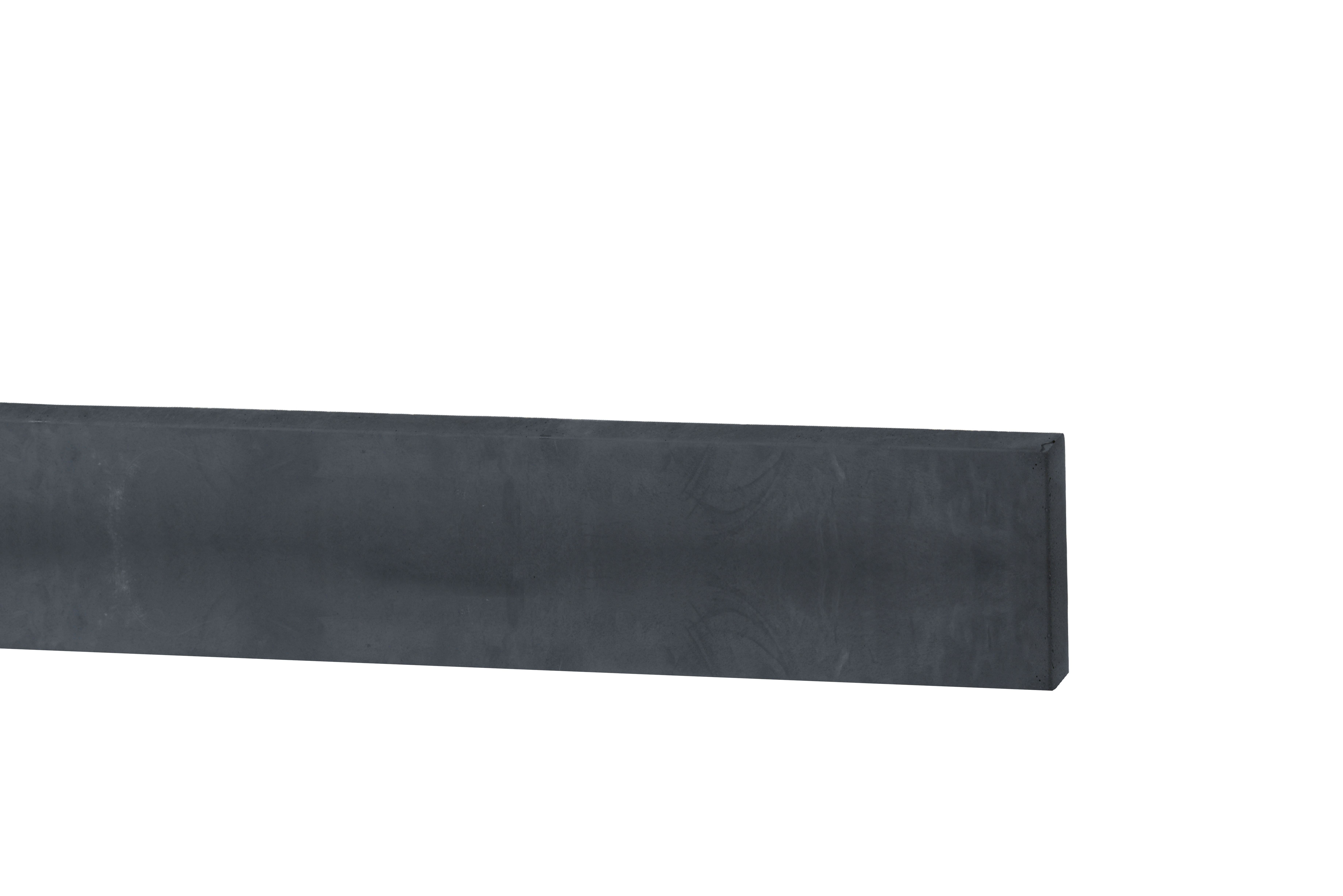 Betonplaat glad 3,5x25x224cm antraciet ongecoat (W13218)