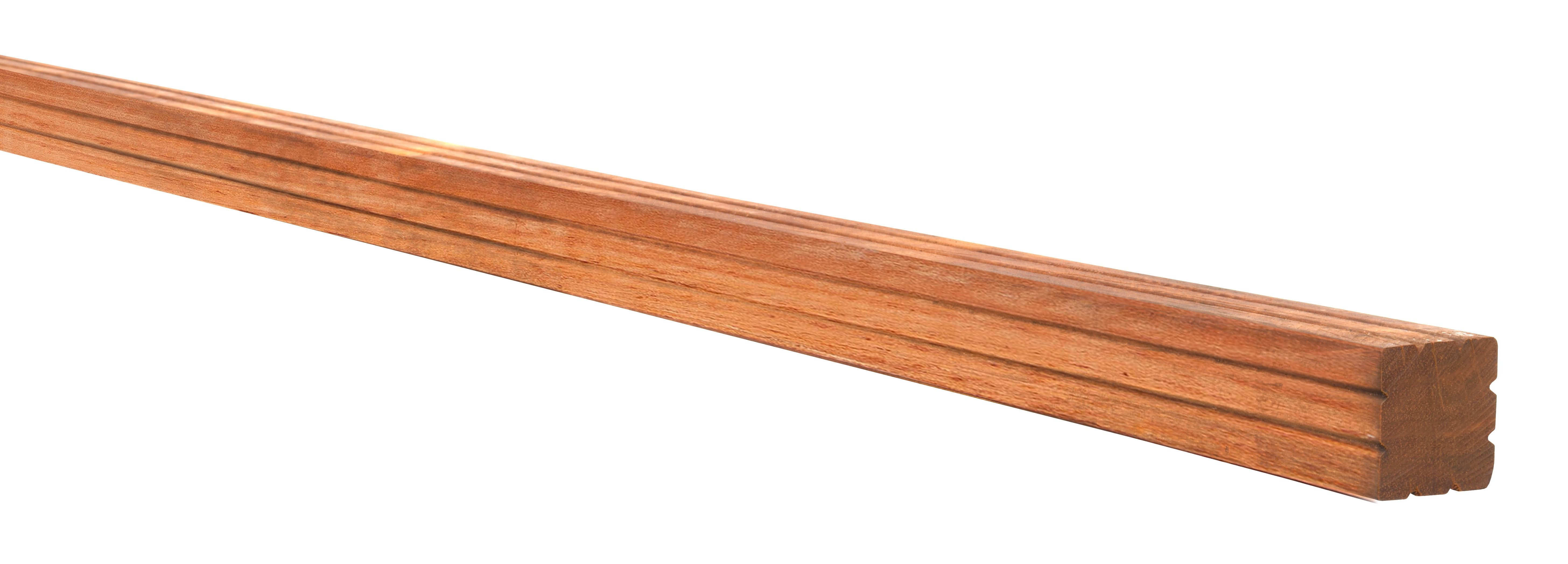 Hardhouten paal geschaafd, gepunt 6,5x6,5x250cm (W14212)