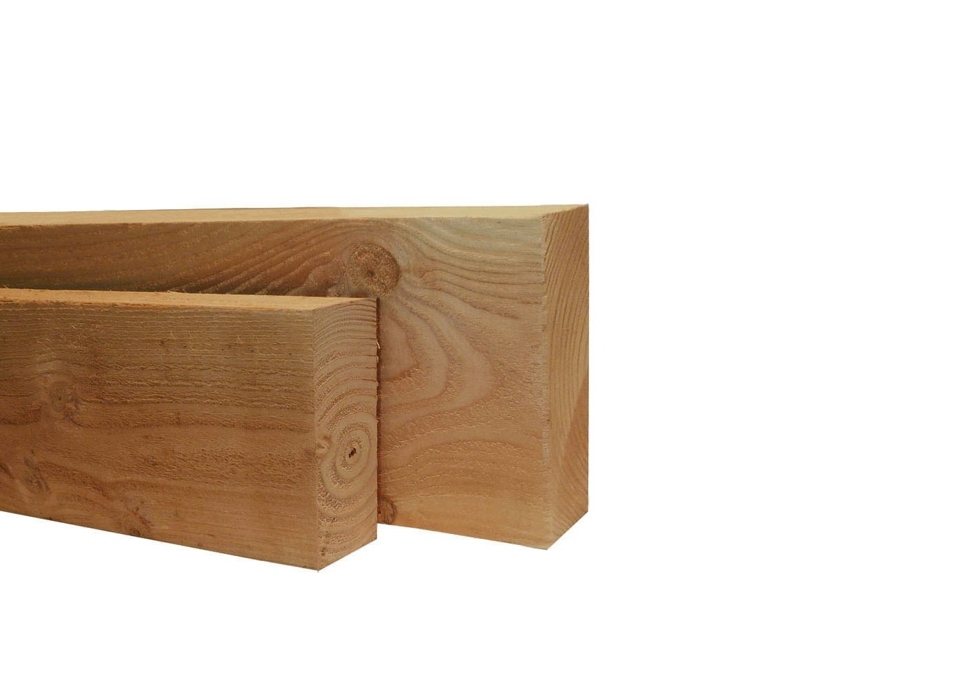 Douglas geschaafde gording 6,5x14,0x300cm, groen geïmpregneerd (W31492)