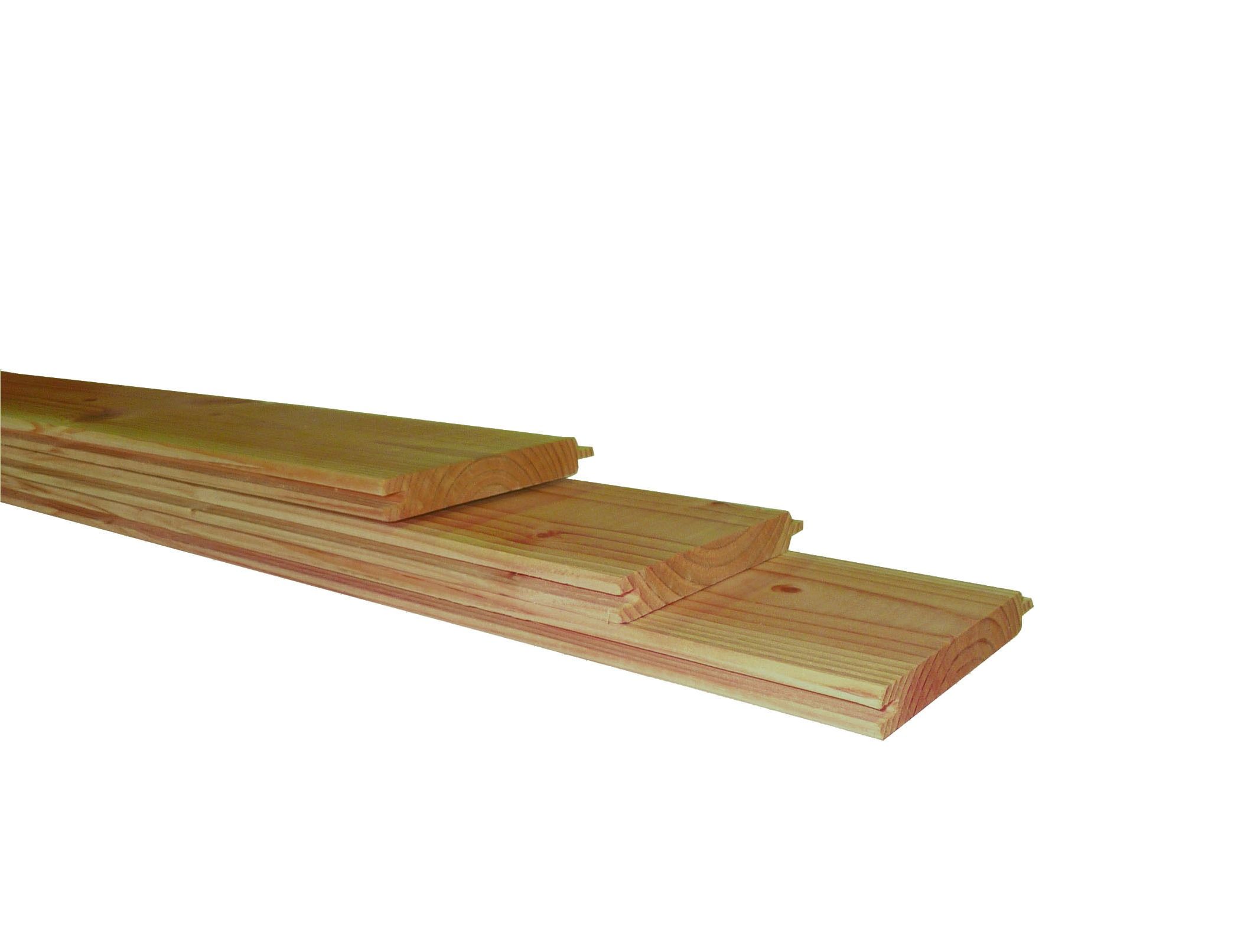 Douglas geschaafd dakbeschot 1,8x14,5x400cm, groen geïmpregneerd (W42027)