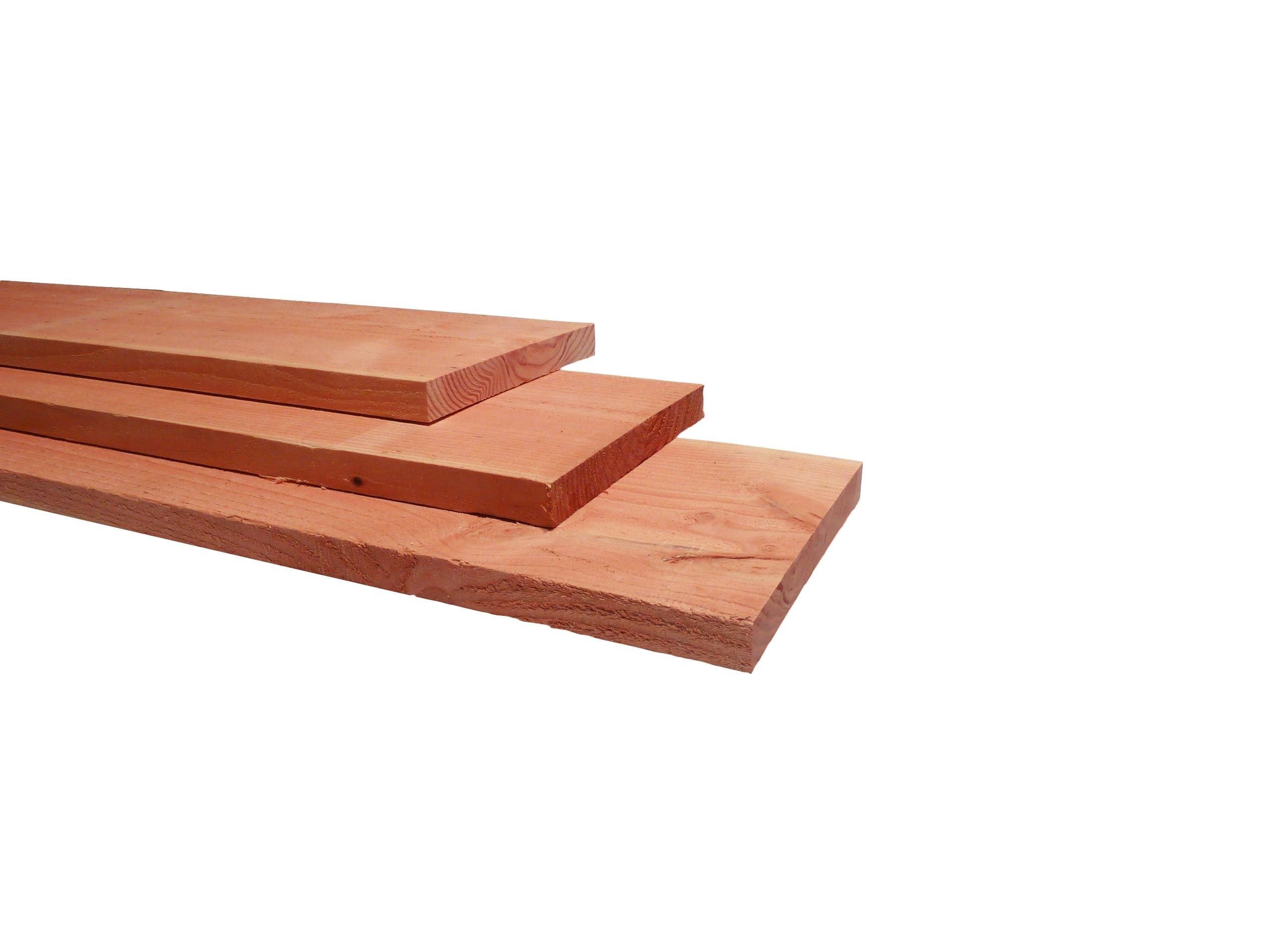 Douglas fijnbezaagde plank 3,2x20,0x300cm, groen geïmpregneerd (W44427)