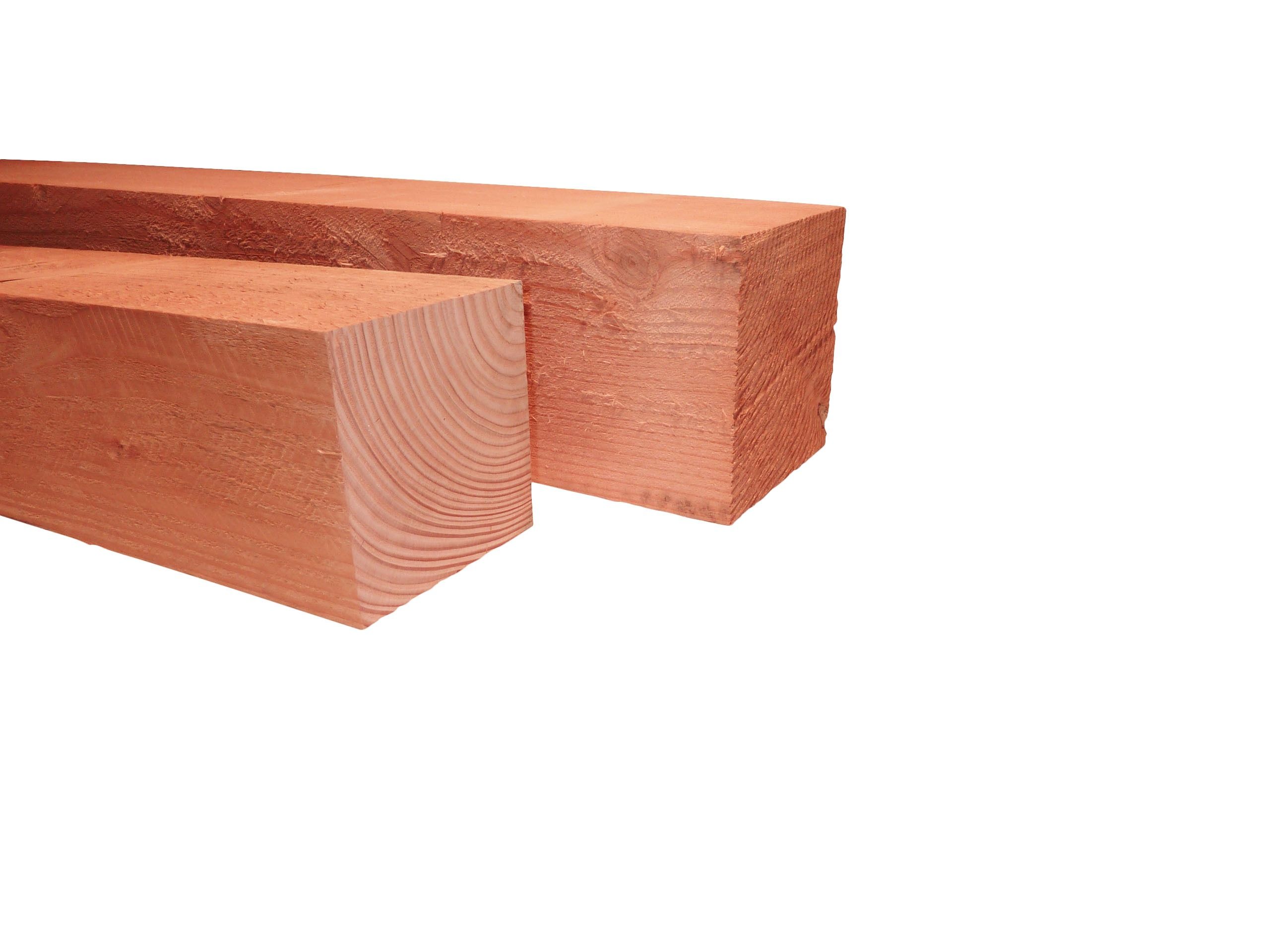 Douglas fijnbezaagde paal 20x20x250cm, onbehandeld (WA00361)