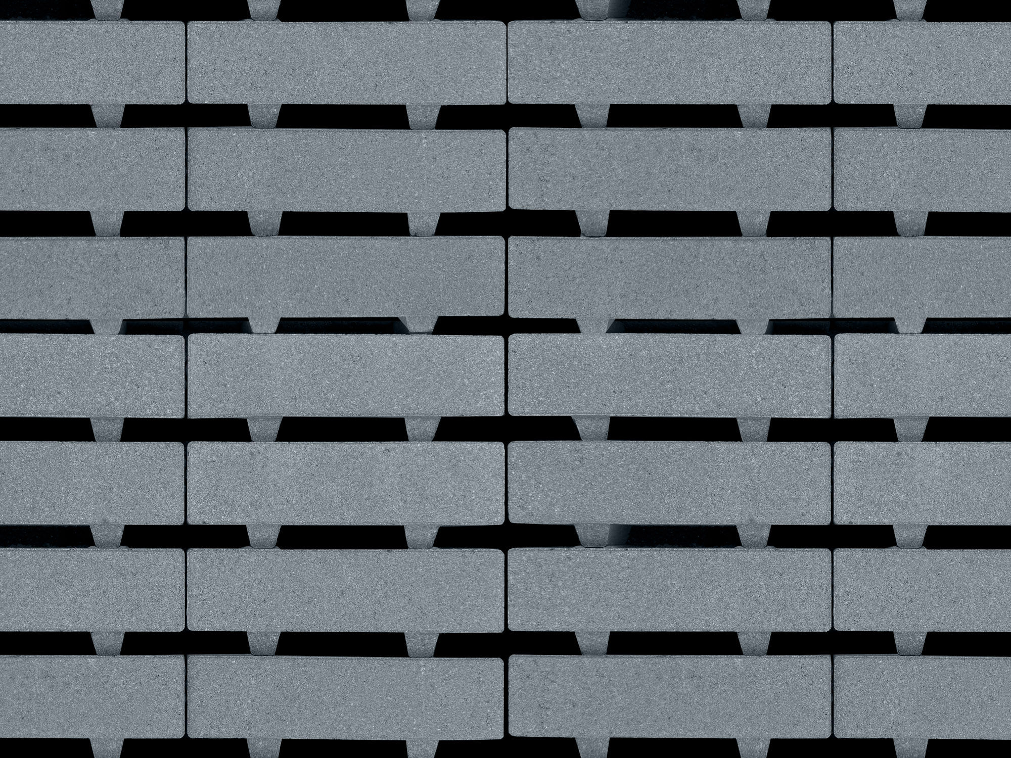 Aqua Bricks waterpasserend 10x30x8cm zwart 22% open