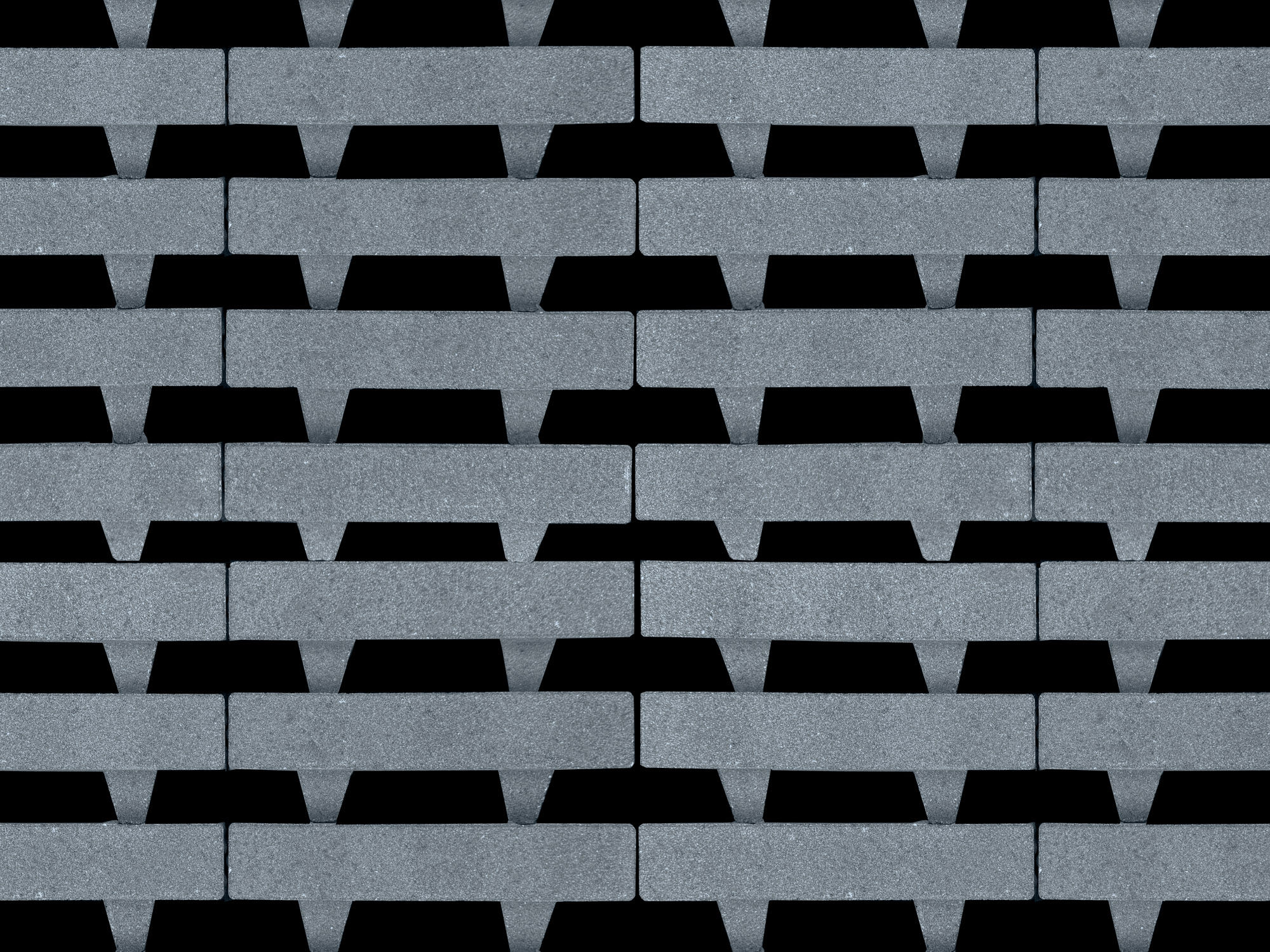 Aqua Bricks waterpasserend 10x30x8cm zwart 40% open