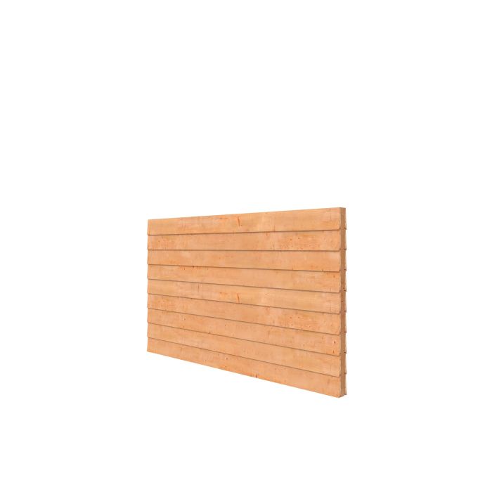 DGL Plankenpakket t.b.v. dubbelzijdige wand kapschuur Comfort 278,5x162cm, kleurloos geïmpregneerd (1042145)