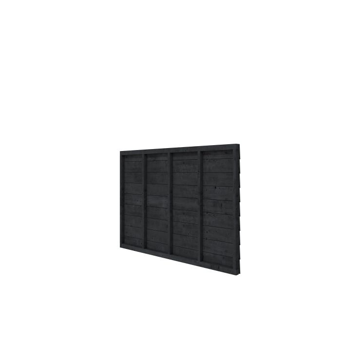 DGL Plankenpakket t.b.v. enkelzijdige wand kapschuur Comfort 229x162cm, zwart geïmpregneerd (1042148)