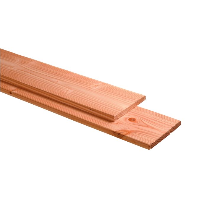 Douglas plank 1 zijde geschaafd, 1 zijde fijnbezaagd 2,8x24,5x300cm, onbehandeld (1050610)