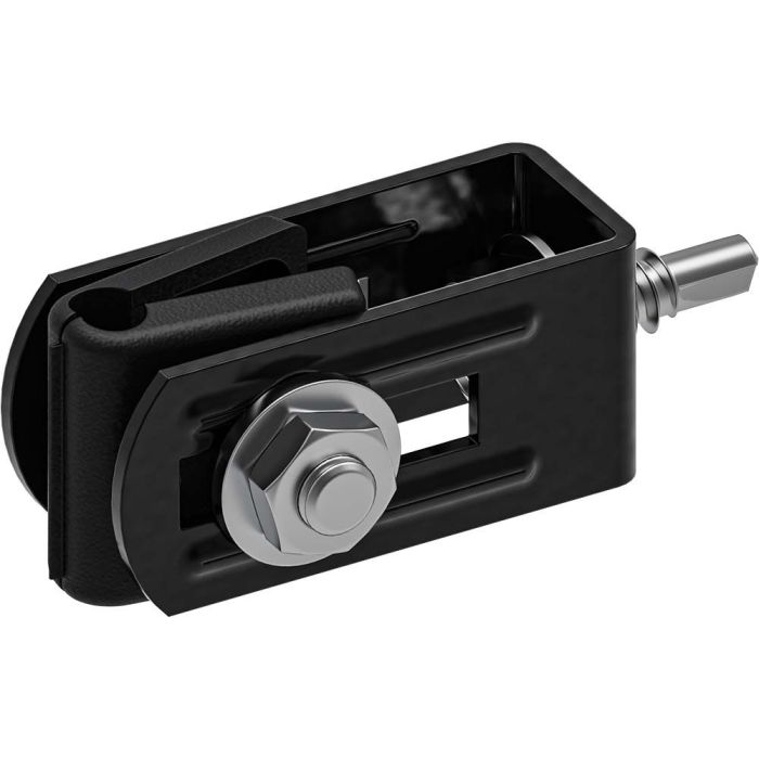 Hillfence poortpaal-aansluiting, zwart RAL 9005 (1052662)