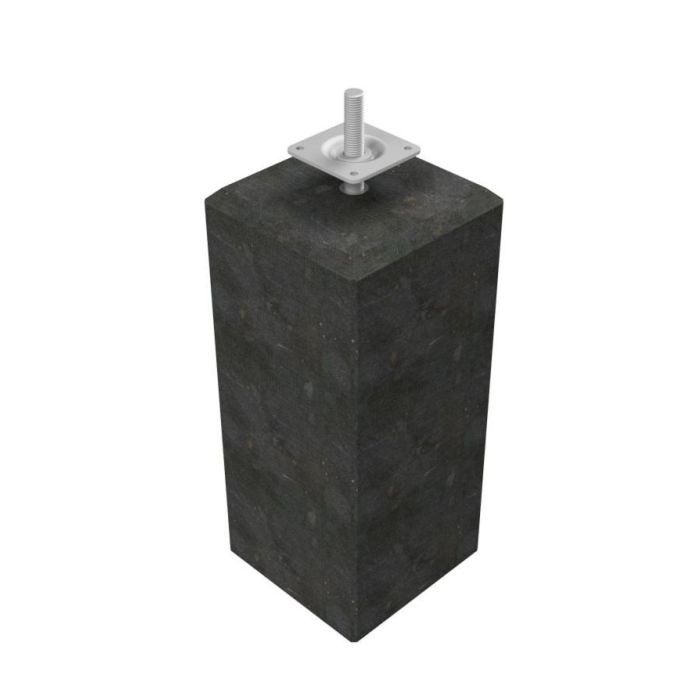 Betonpoer XL 22x22x40cm incl. huls M20 antraciet (1058236)