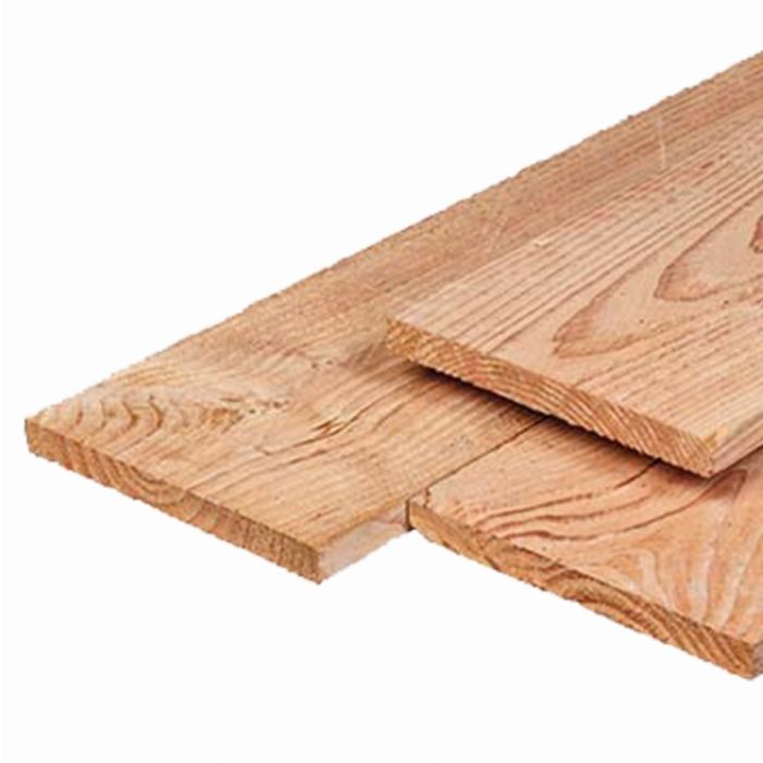 Douglas plank fijnbezaagd 2,2x20x400cm onbehandeld