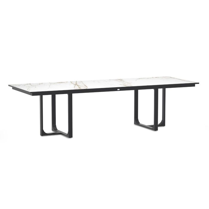 Nida Alu Dining Table Dekton Entzo Charcoal 280x100cm