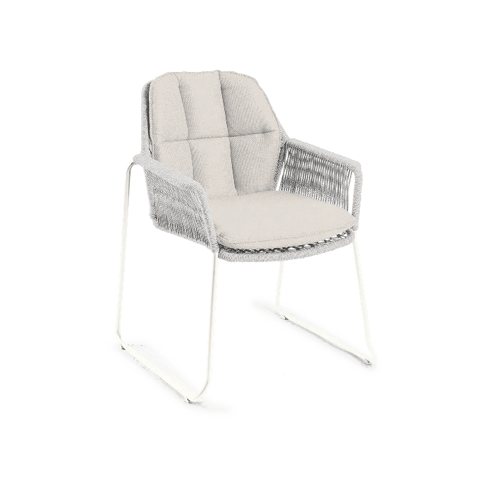 Rivera Dining Stackable Chair Creme White 66x64x87cm