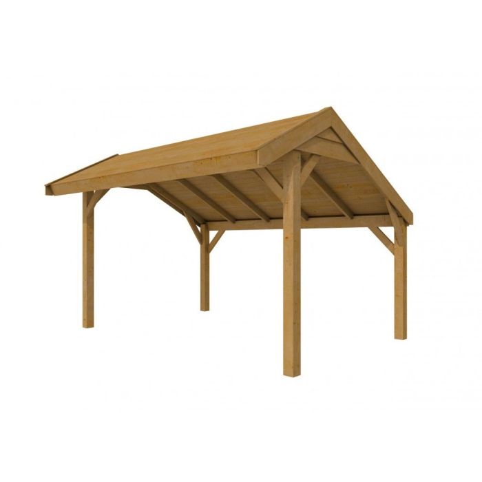 Douglasvision Kapschuur Comfort 400x250cm, groen geïmpregneerd