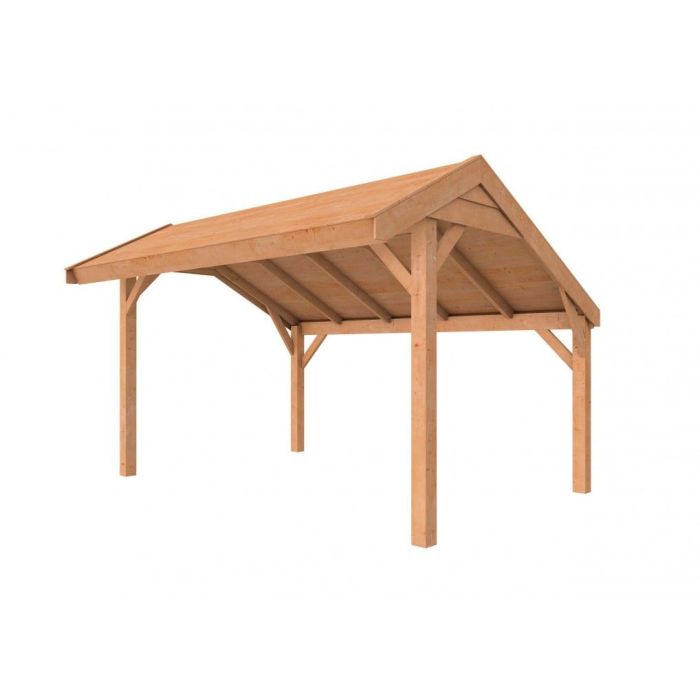 Douglasvision Kapschuur Comfort 400x250cm, kleurloos geïmpregneerd