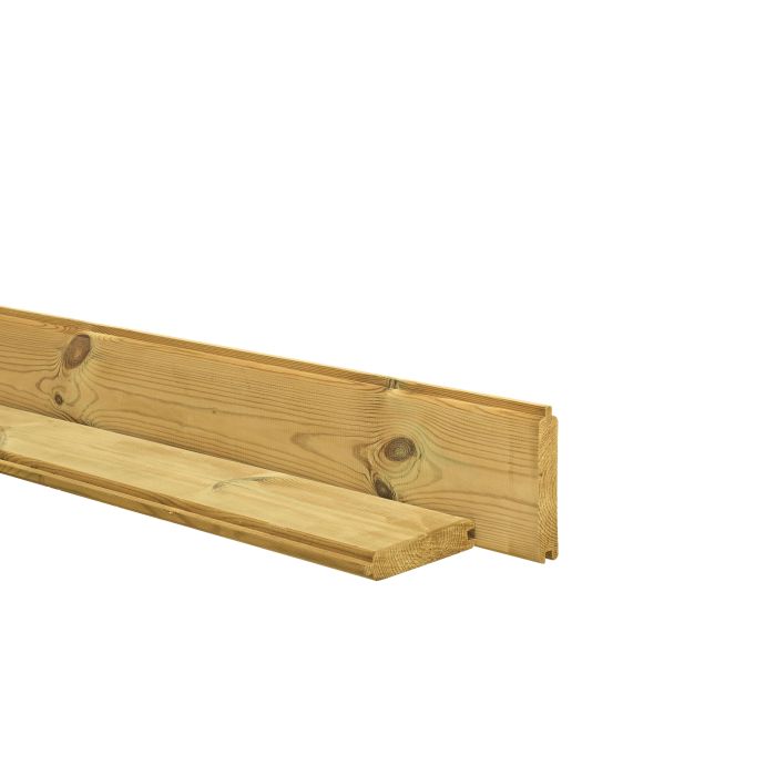 Grenen blokhutplank 2,8x14,5x400cm (W06160)