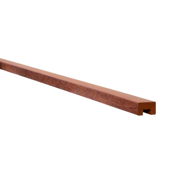 Hardhouten geschaafde damwandregel 4,5x6,8x200cm met sponning (W14297)