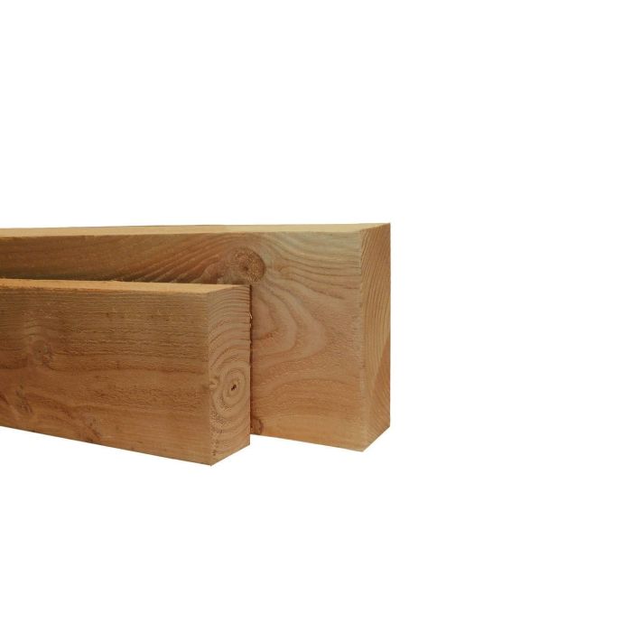 Douglas geschaafde gording 6,5x14,0x300cm, groen geïmpregneerd (W31492)
