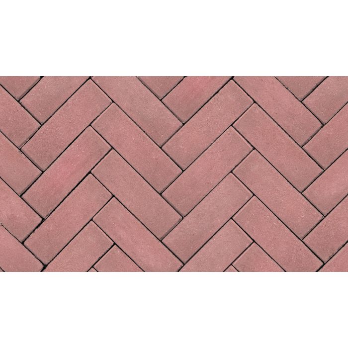 Beton dikformaat 21x6,8x8cm rood