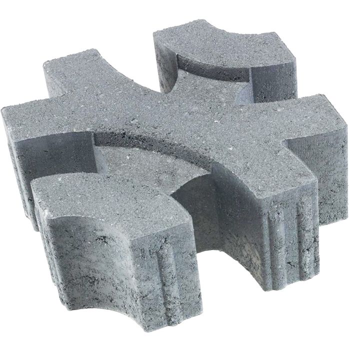 Curvum grastegel 30x30x12cm Grijs