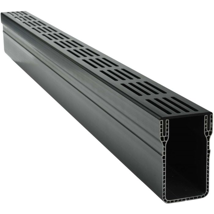 Garden Drain goot 100x6,5x10cm zwart