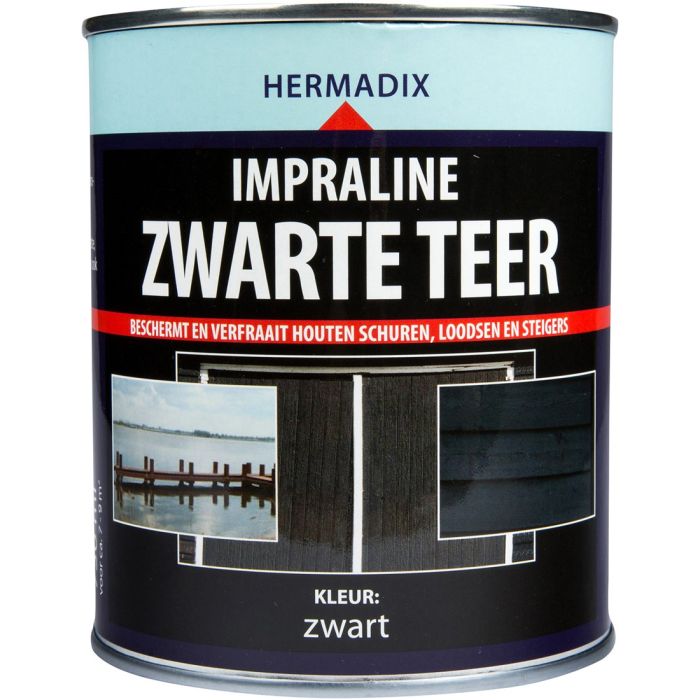 Impraline beits 2500 ml zwarte teer