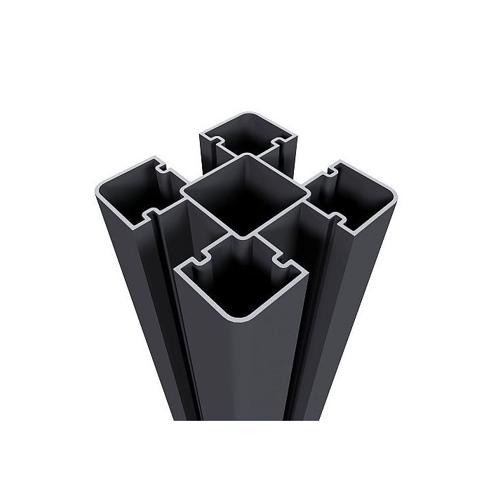 NewTechWood paal 8 x 8 x 270 cm, Zwart