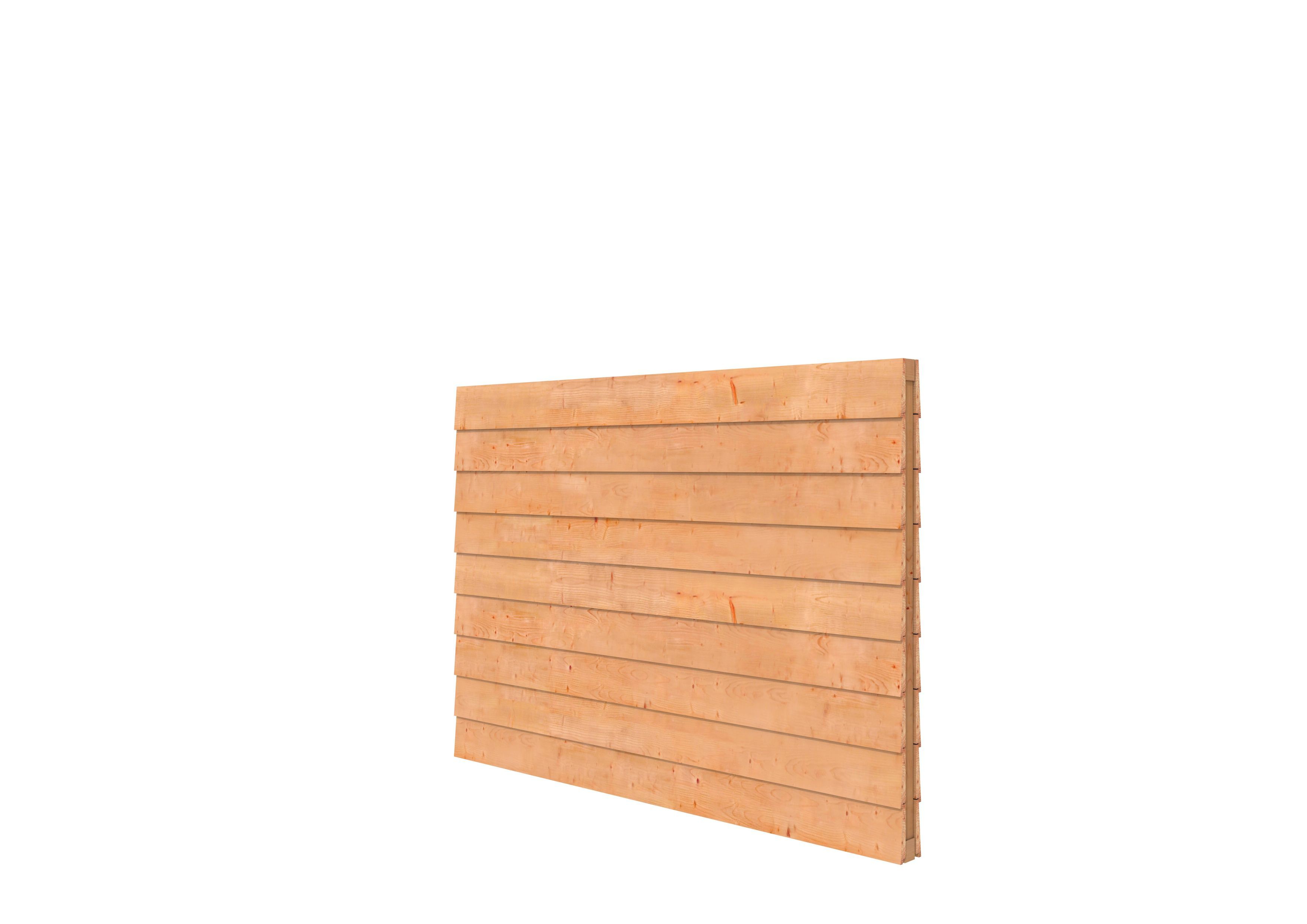 DGL Plankenpakket t.b.v. dubbelzijdige wand kapschuur Comfort 229x162cm, onbehandeld (1042135)