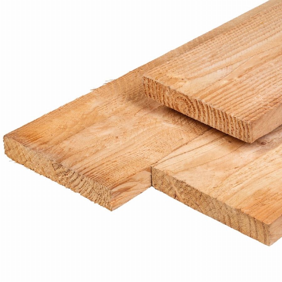 Douglas plank geschaafde-fijnbezaagde 2,8x19,5x400cm onbehandeld