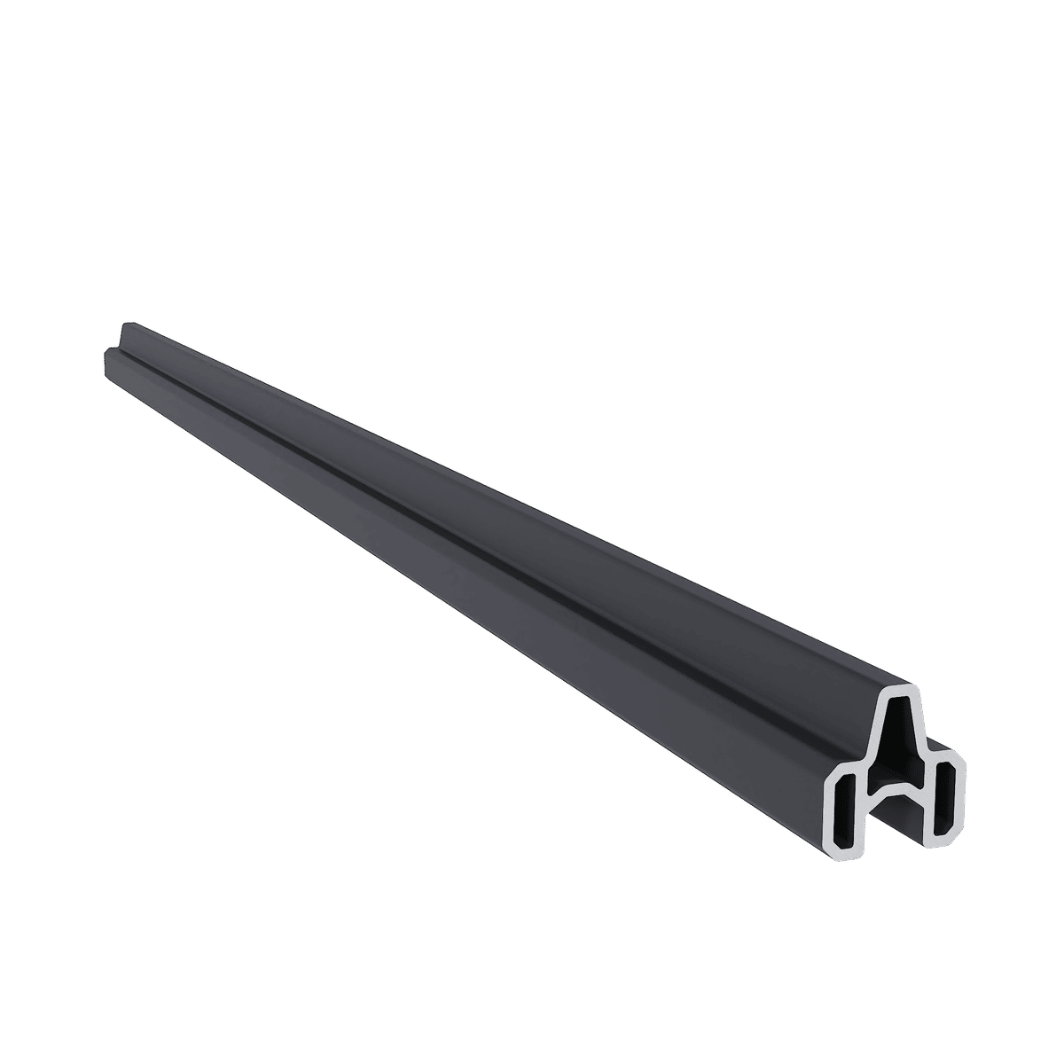 NewTechWood aluminium frameset t.b.v. reguliere schermplanken, zwart (1064415)