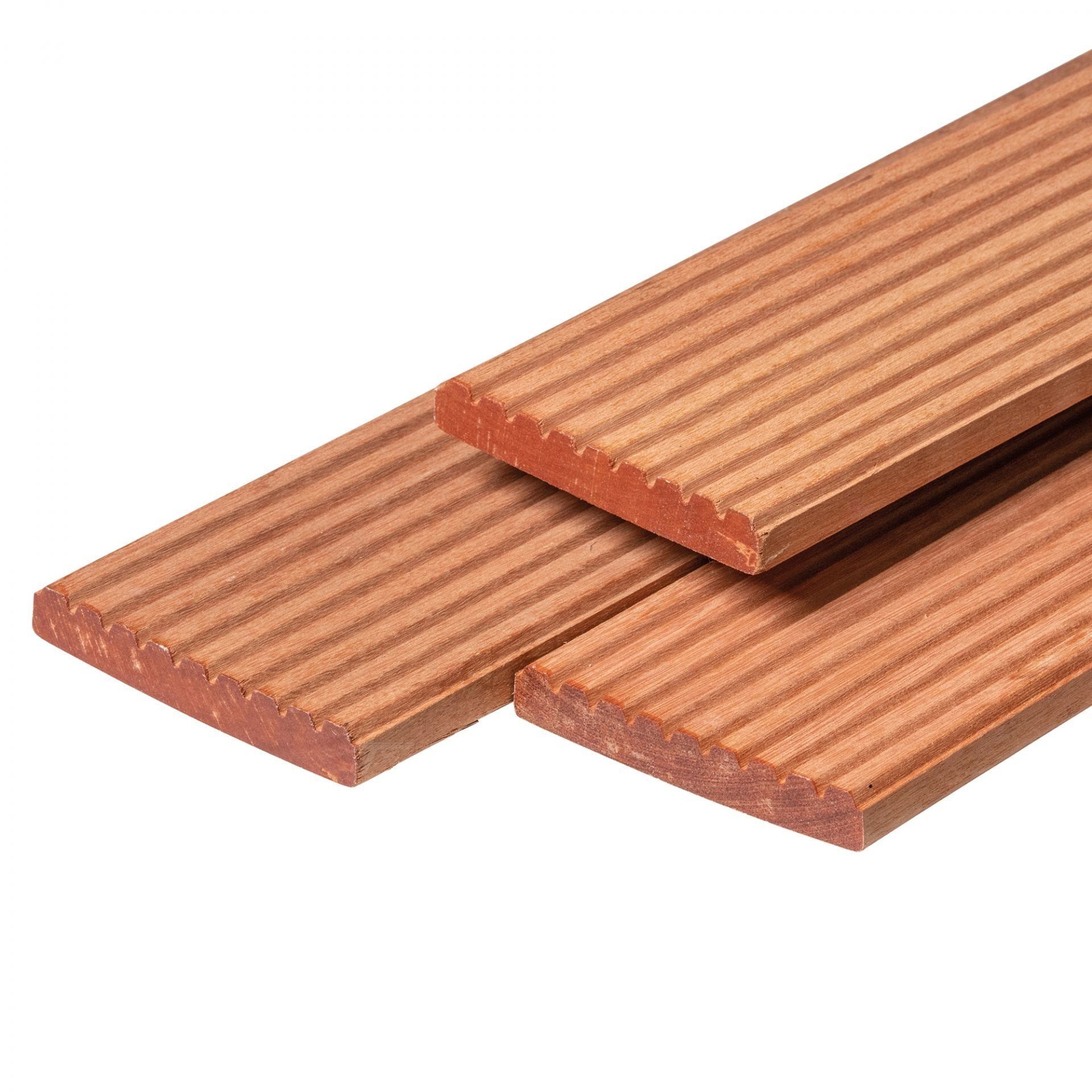 Gardenlux hardhouten vlonderplank 2,5x14x400cm