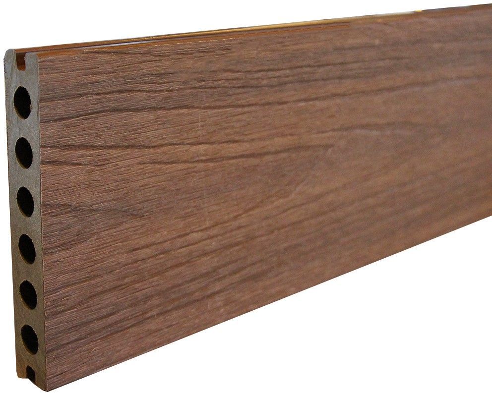 Gardendecking composiet vlonderplank 2,3x13,8x400cm brown wood