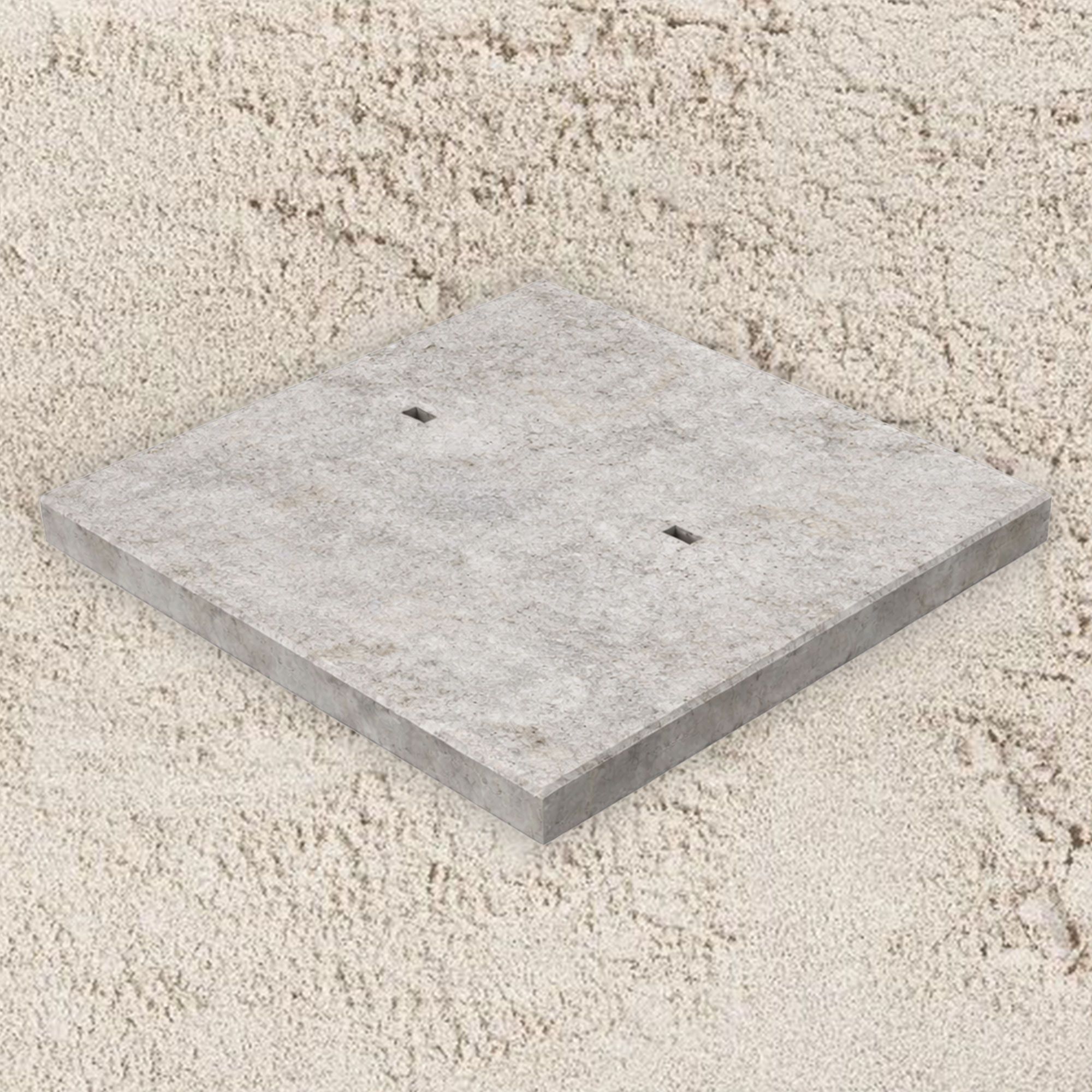 Gebruikte betonplaat 200x200x12cm - A-keus