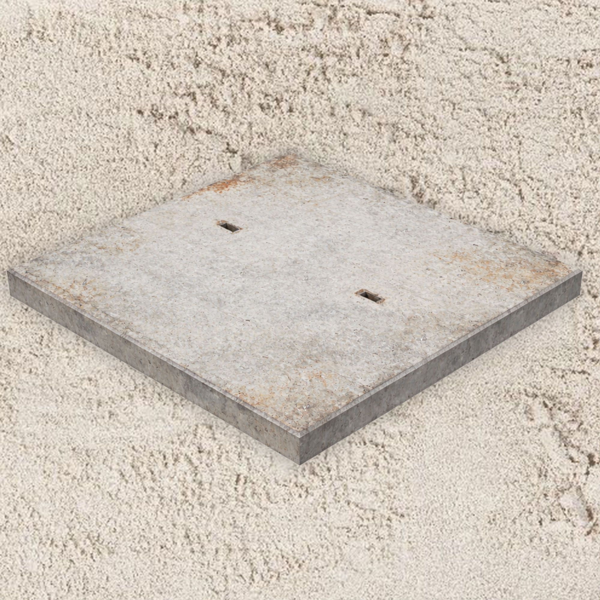 Gebruikte betonplaat 200x200x12cm - B-keus