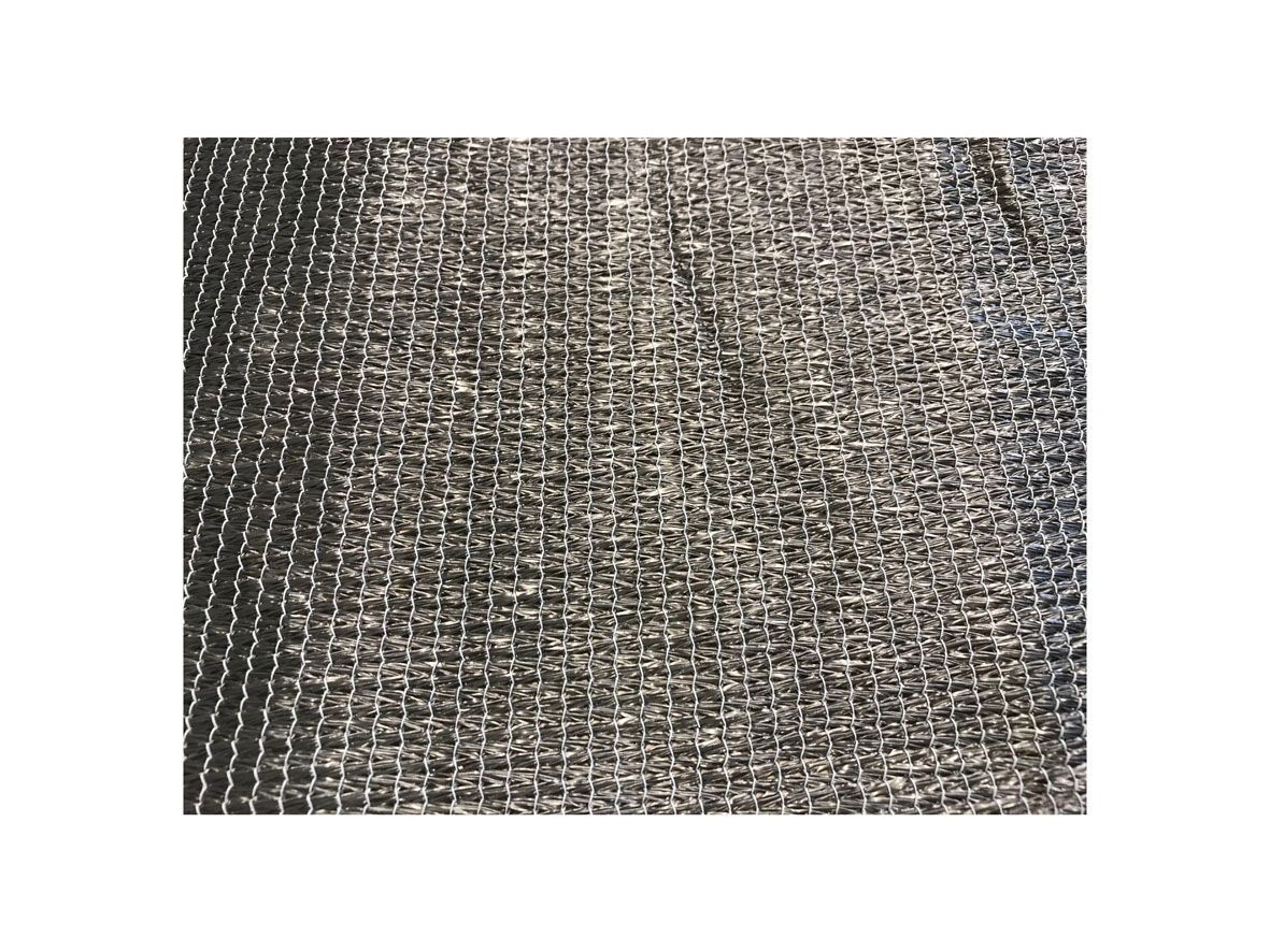 Harmonicadoek HDPE 290x300cm incl bevestigingsmaterialen, antraciet (W27115)