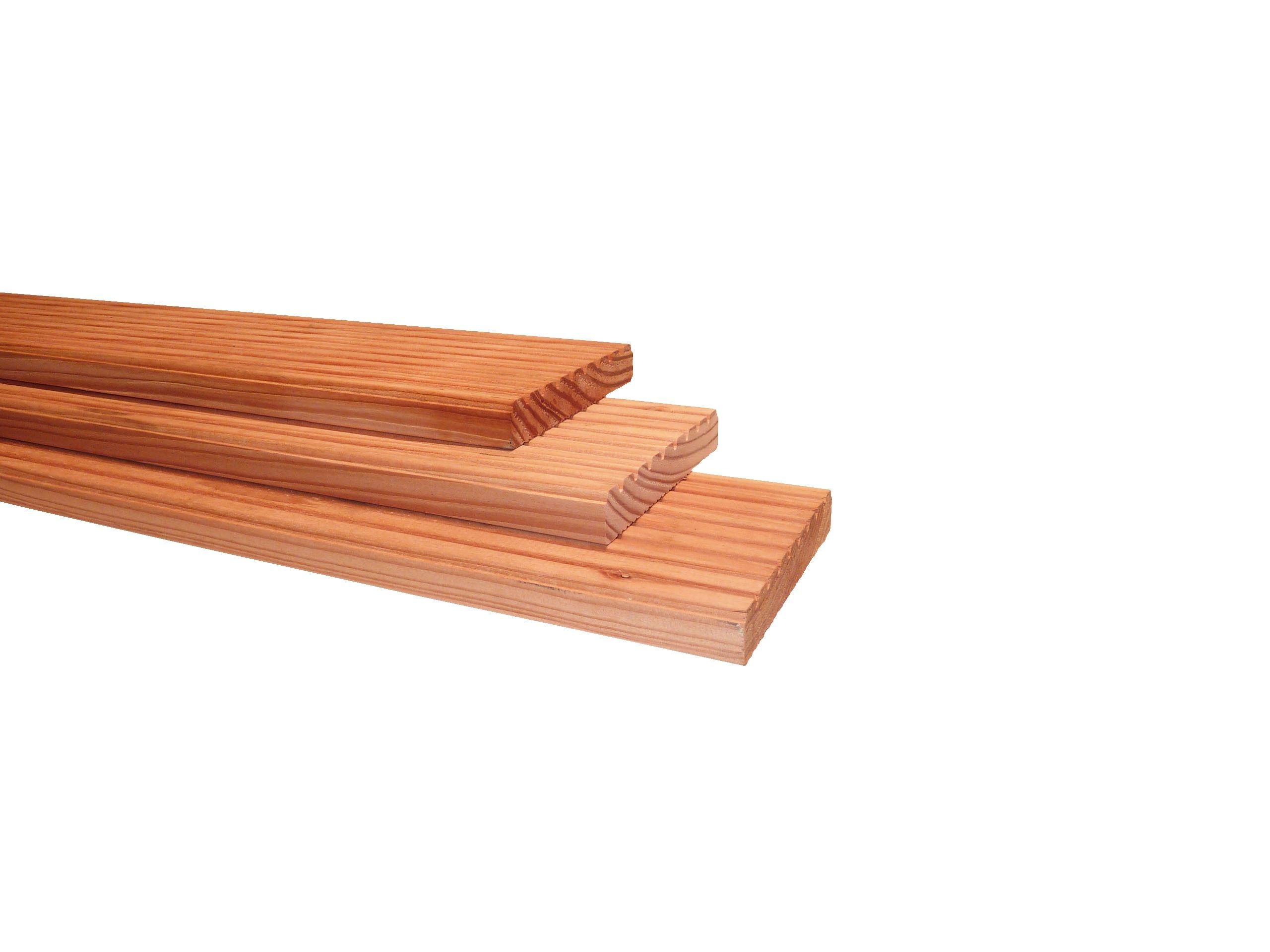 Douglas geschaafd dekdeel 2,4x13,8x300cm onbehandeld (W31355)